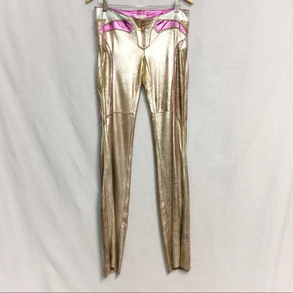 Roberto Cavalli Vintage Leather Pants - Picture 3 of 6